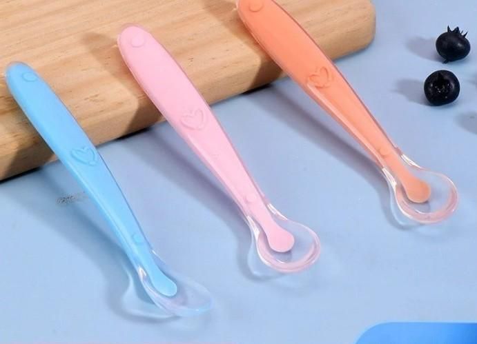 BPA-Free Baby Silicon Spoon (Set of 5) Assorted  Color
