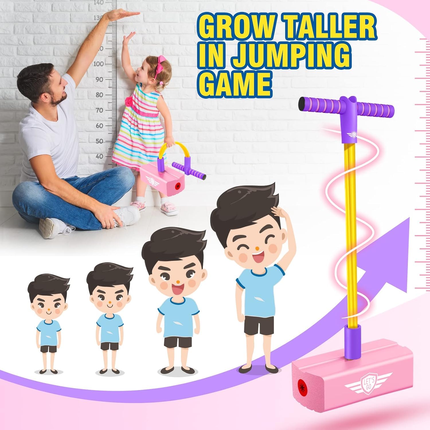 Foam Pogo Jumper for Kids (2 Set Combo)
