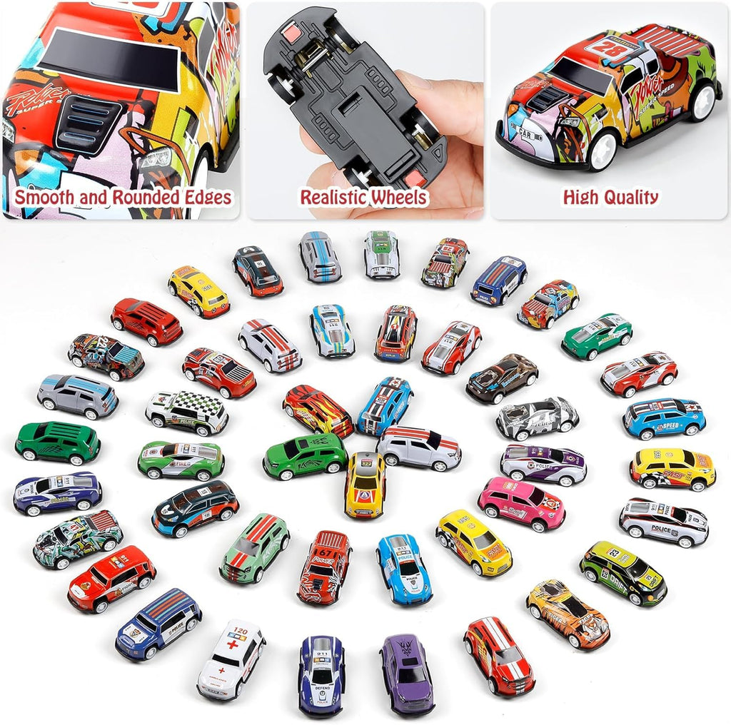 48 PCS Pull Back Mini Cars Set